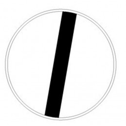 Segnale stradale OBBLIGO DI VIA LIBERA forma disco 90 cm in ferro (10/10) classe 2 superiore omologato con marcatura CE