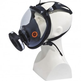 Maschera respiratoria facciale riutilizzabile completa con Visiera extra comfort chiusura a cinghie Deltaplus M9300 STRAPGALAXY