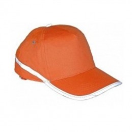 Cappello HV Alta visibilità 60% cotone 40% poliestere arancio con visiera Logica TOPGUN/HV
